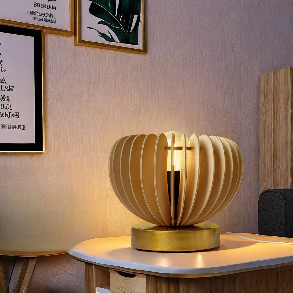 LightPumpkin - Modern pumpaformad bordslampa med USB-anslutning