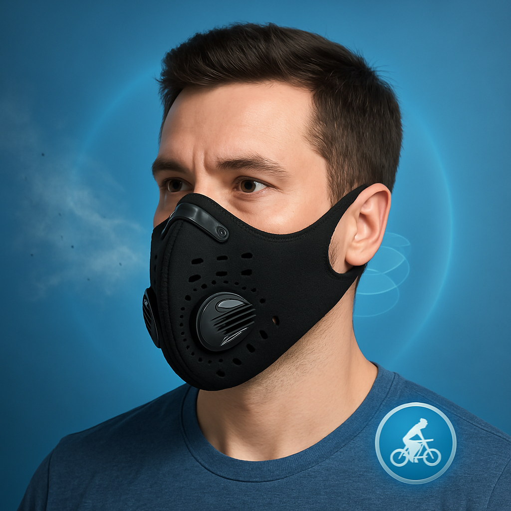 Ansiktsmask Ventilerad Neopren Anti Förorening