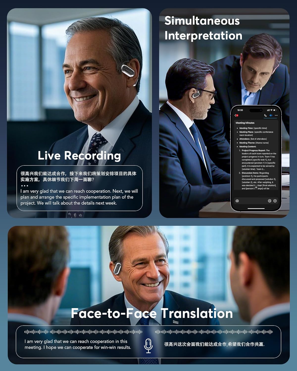 EUQQ AI Språköversättning Öronproppar