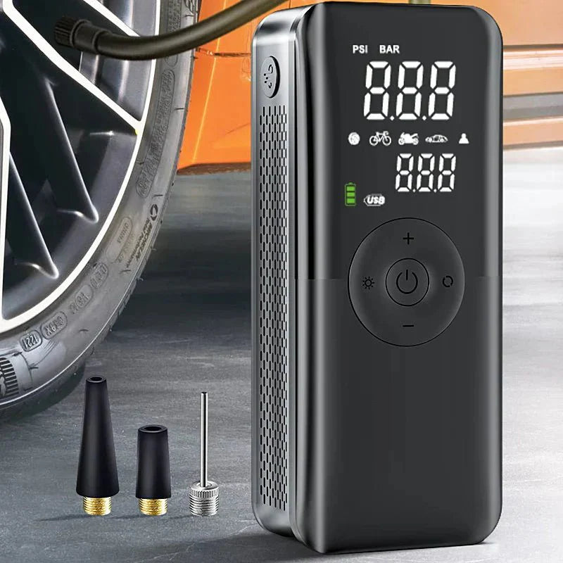 AirGo Max – Bärbar däckpump med digital visning och 150 PSI prestanda