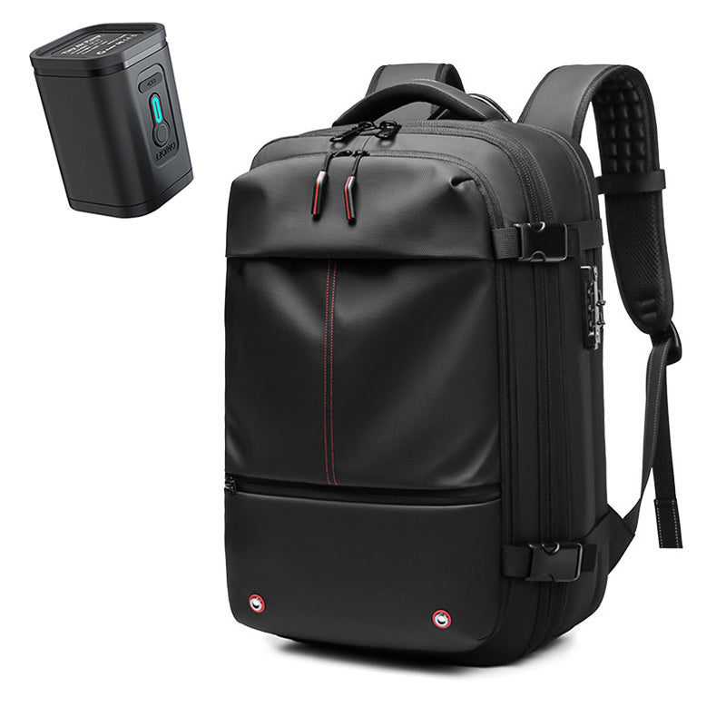 AIRTRAIL Ryggsäck - Komprimerbar reseryggsäck med 17,3&quot; laptopfack och vakuumkompression