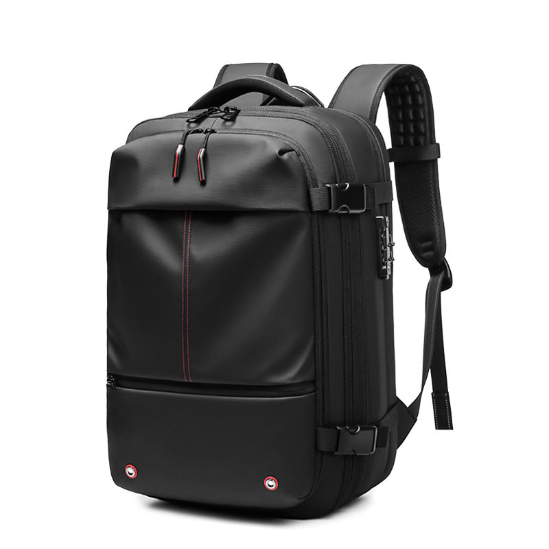 AIRTRAIL Ryggsäck - Komprimerbar reseryggsäck med 17,3&quot; laptopfack och vakuumkompression