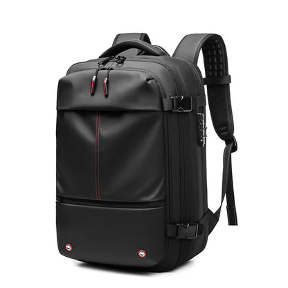 AIRTRAIL Ryggsäck - Komprimerbar reseryggsäck med 17,3&quot; laptopfack och vakuumkompression
