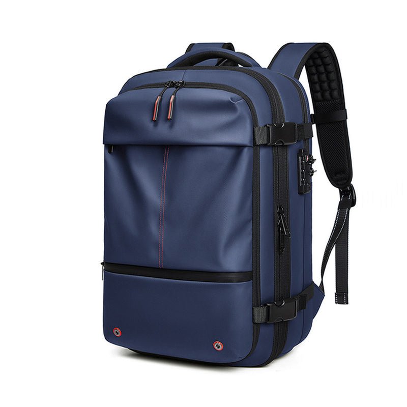 AIRTRAIL Ryggsäck - Komprimerbar reseryggsäck med 17,3&quot; laptopfack och vakuumkompression