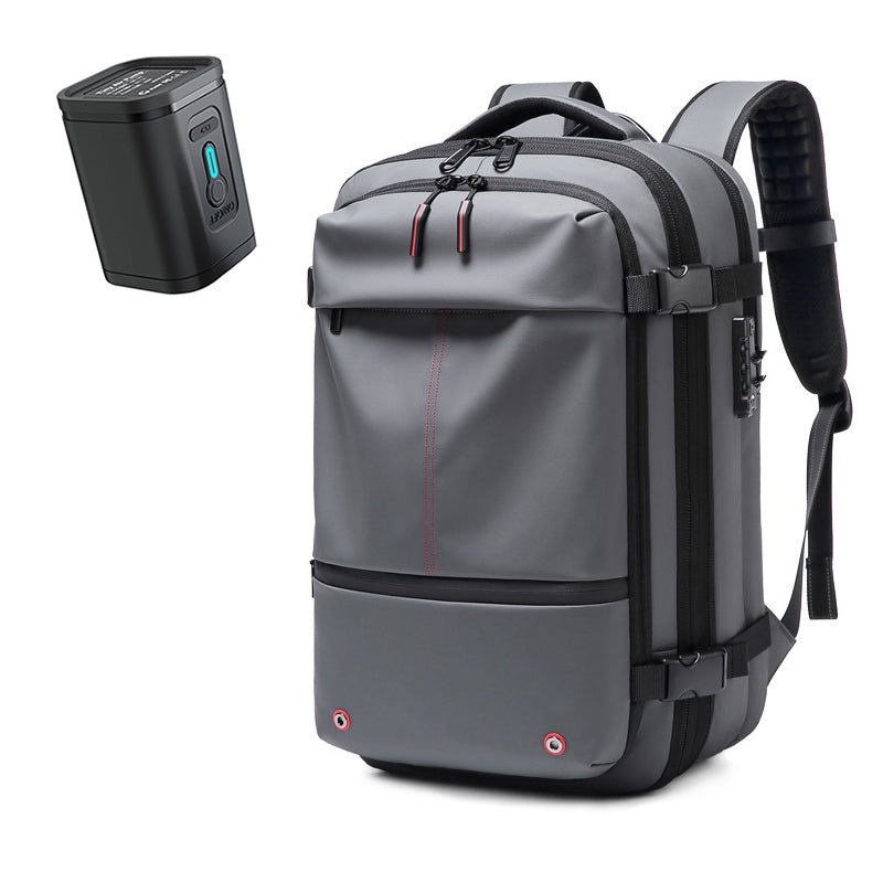 AIRTRAIL Ryggsäck - Komprimerbar reseryggsäck med 17,3&quot; laptopfack och vakuumkompression
