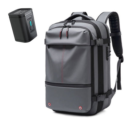AIRTRAIL Ryggsäck - Komprimerbar reseryggsäck med 17,3&quot; laptopfack och vakuumkompression