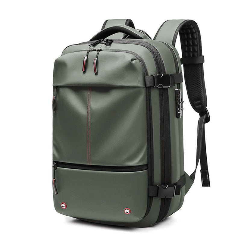 AIRTRAIL Ryggsäck - Komprimerbar reseryggsäck med 17,3&quot; laptopfack och vakuumkompression