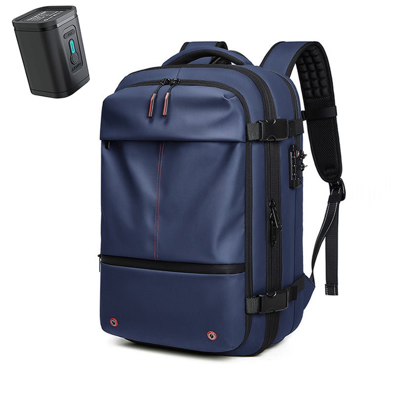 AIRTRAIL Ryggsäck - Komprimerbar reseryggsäck med 17,3&quot; laptopfack och vakuumkompression