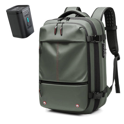 AIRTRAIL Ryggsäck - Komprimerbar reseryggsäck med 17,3&quot; laptopfack och vakuumkompression