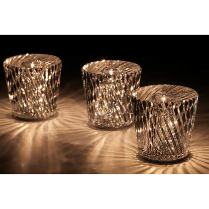 Kristall-LED-bordlampa – Uppladdningsbar &amp; Dekorativ | Elegant hemaccessoar