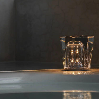 Kristall-LED-bordlampa – Uppladdningsbar &amp; Dekorativ | Elegant hemaccessoar