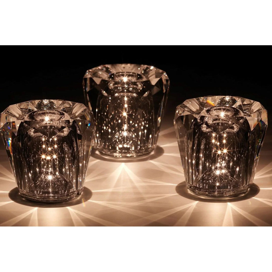 Kristall-LED-bordlampa – Uppladdningsbar &amp; Dekorativ | Elegant hemaccessoar