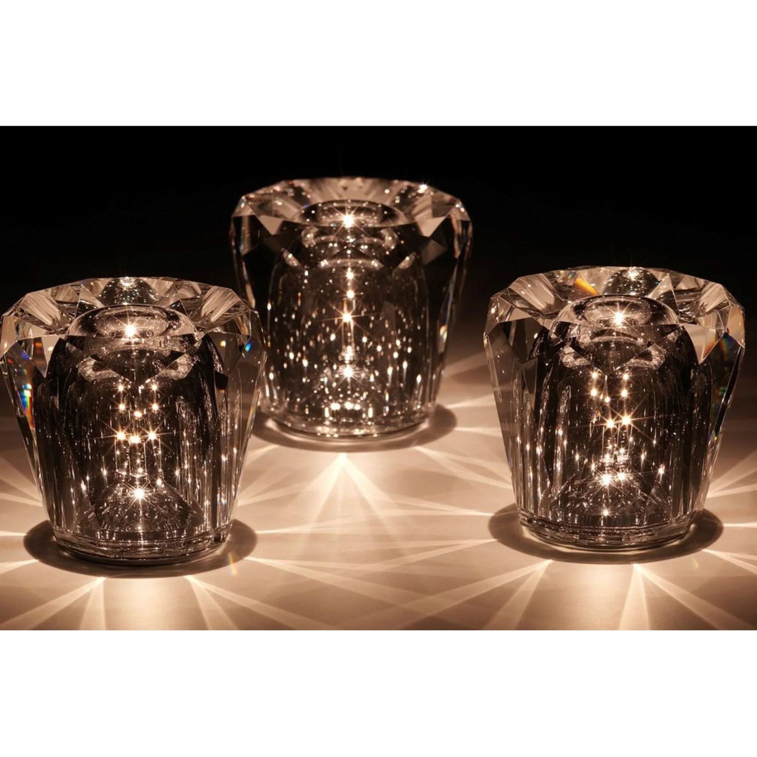 Kristall-LED-bordlampa – Uppladdningsbar &amp; Dekorativ | Elegant hemaccessoar