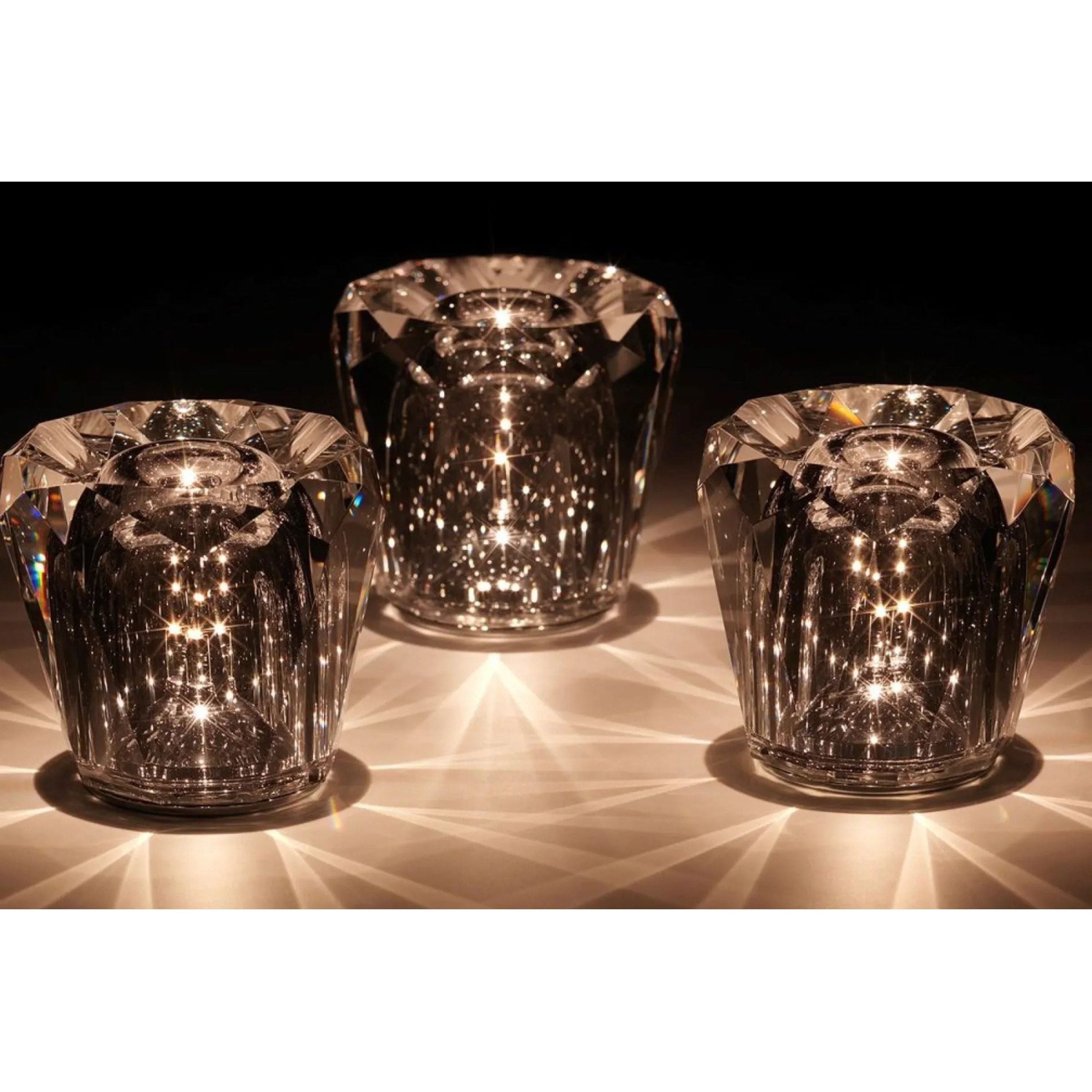 Kristall-LED-bordlampa – Uppladdningsbar &amp; Dekorativ | Elegant hemaccessoar
