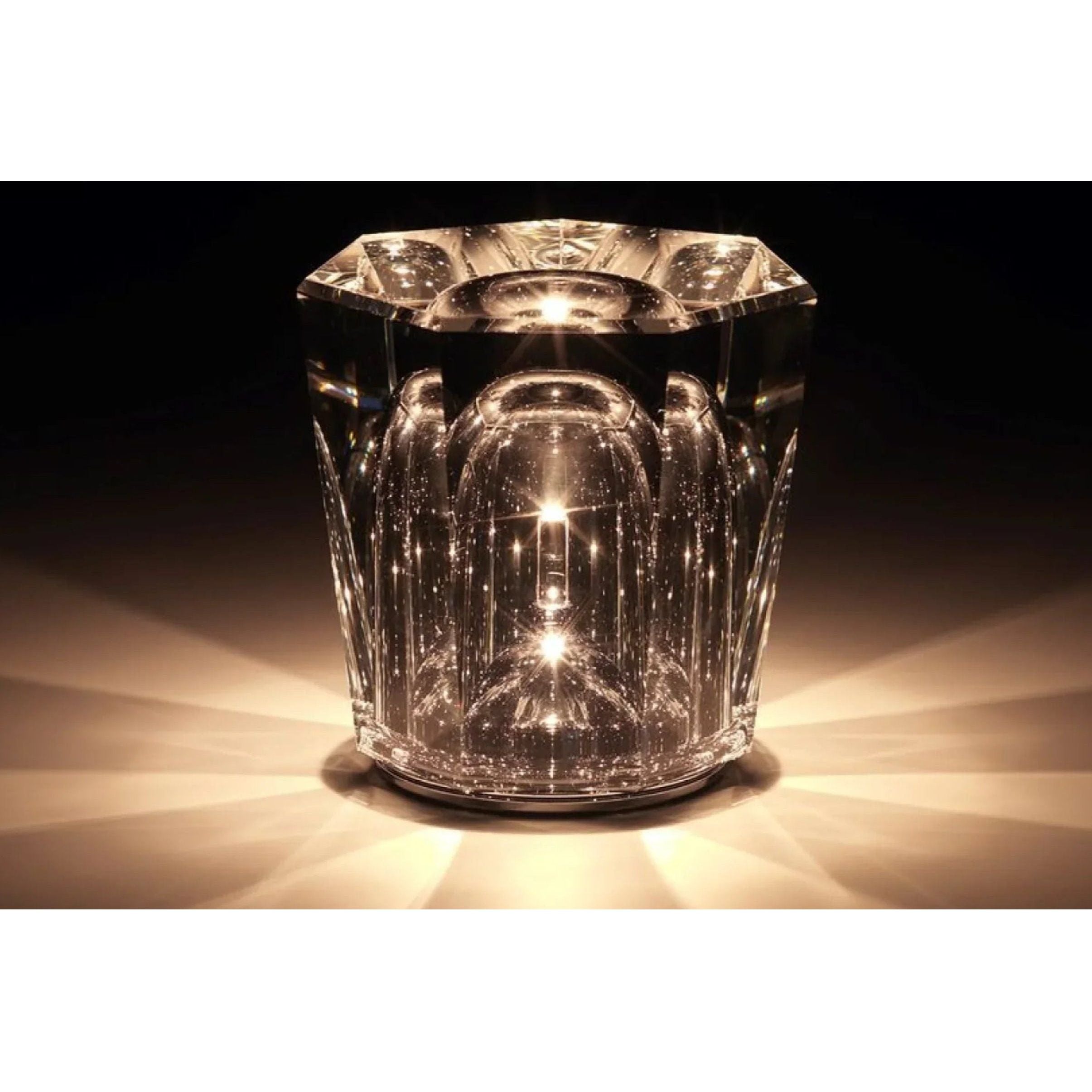 Kristall-LED-bordlampa – Uppladdningsbar &amp; Dekorativ | Elegant hemaccessoar