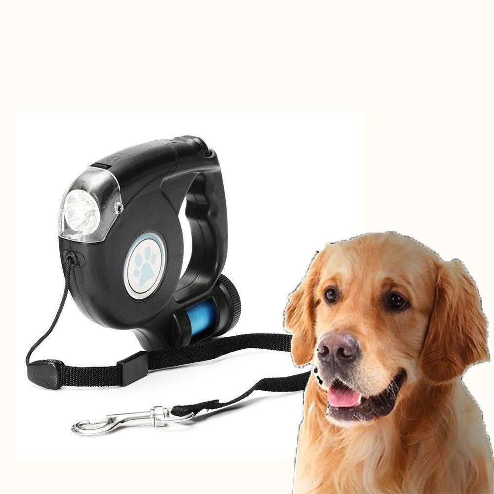 AMÉLIE LUMIÈRE – LED-hundkoppel med integrerad ficklampa