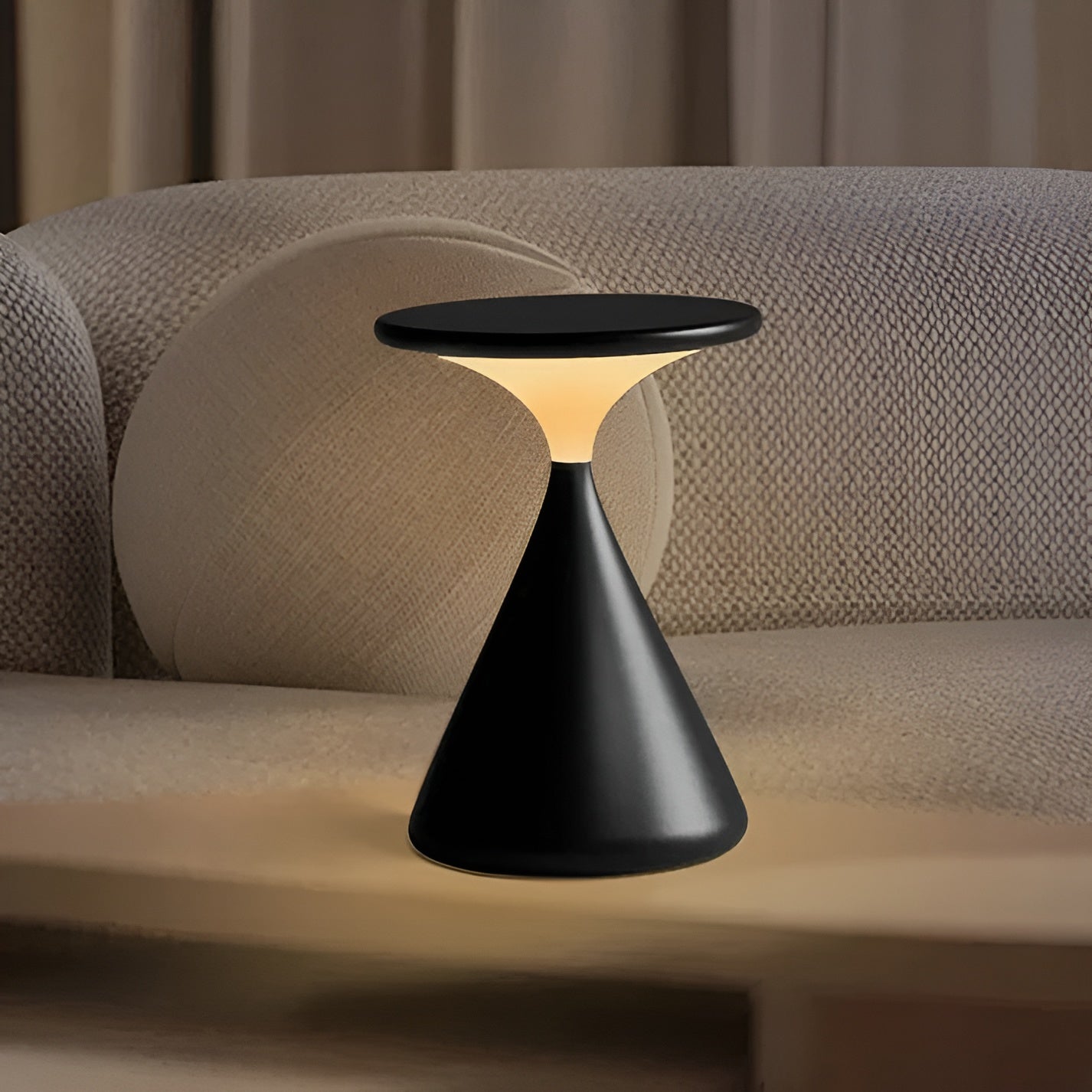 Trådlös LED-bordslampa – Dimbar och Uppladdningsbar i Sanduhr-design