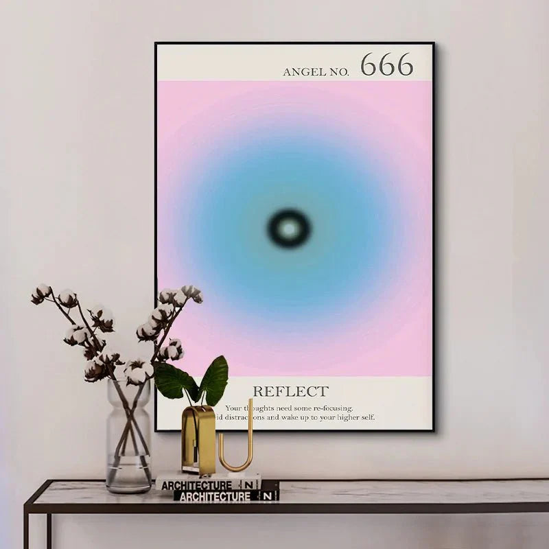 Ängelnummer Andliga Affischer Canvas Modern väggkonst