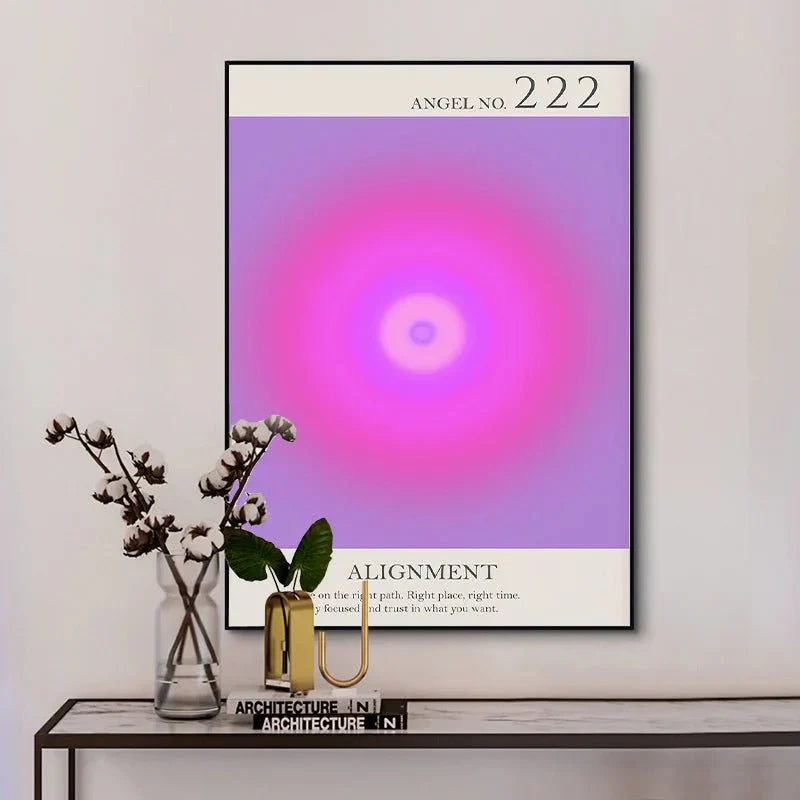 Ängelnummer Andliga Affischer Canvas Modern väggkonst