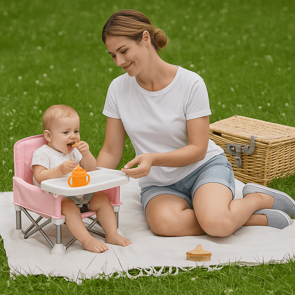 AnywhereSeat – Bärbar hopfällbar stol för baby och småbarn