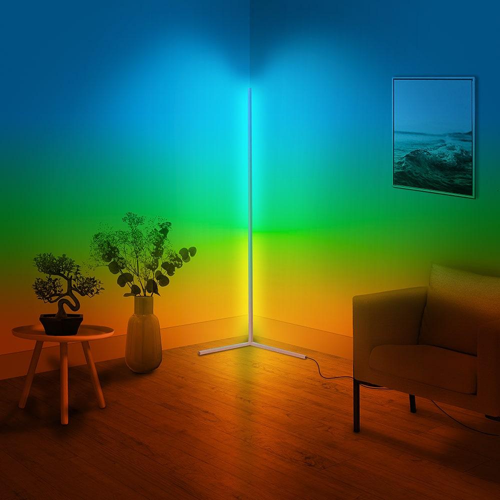 Apollo LED Golvlampa - Modern och Färgglad Belysning för Stilsäkra Interiörer