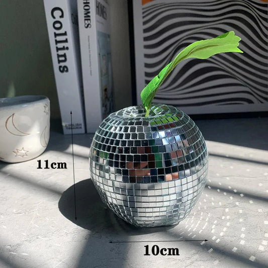 Äpple & Banan Diskokula Fruktsdekoration - Glas Konst