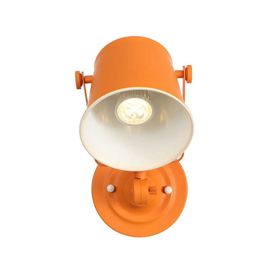 RetroGlow - Vintage vägg sänglampa med roterande skärm och dimbart ljus