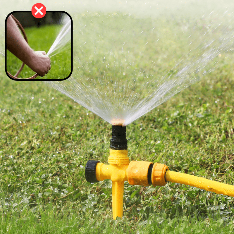 AquaOrbit Sprinkler - Automatisk roterande spruta med 360° justerbart täckningsområde