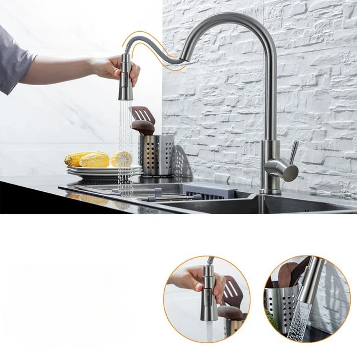 AQUATOUCH – Intelligent sensor-köksblandare med utdragbar design