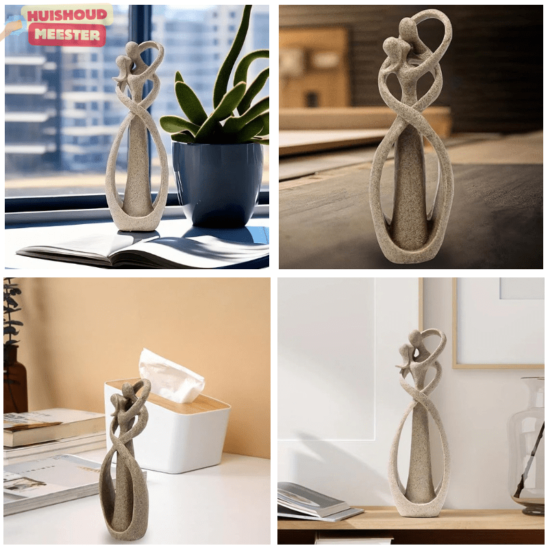 Armonia Embrace Skulptur - Konstnärligt symbol för kärlek, anknytning och tidlös elegans