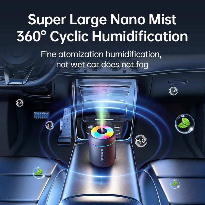 AromaMist Mini – 180ml USB Luftfuktare med LED-belysning
