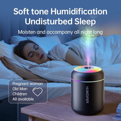 AromaMist Mini – 180ml USB Luftfuktare med LED-belysning