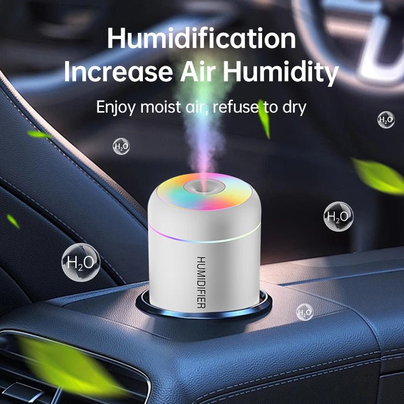 AromaMist Mini – 180ml USB Luftfuktare med LED-belysning