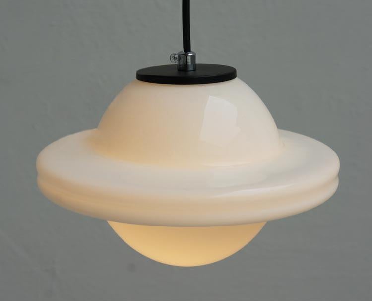 ArtCreativ | Art Deco Mjölkglas Hänglampa för Vintage Inrednings Charm