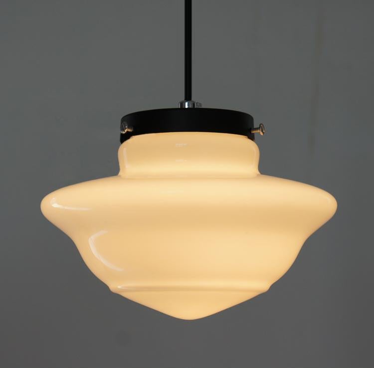 ArtCreativ | Art Deco Mjölkglas Hänglampa för Vintage Inrednings Charm