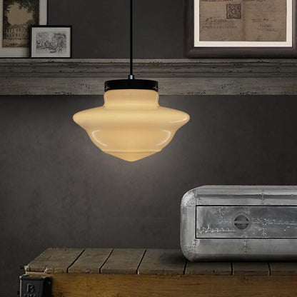 ArtCreativ | Art Deco Mjölkglas Hänglampa för Vintage Inrednings Charm
