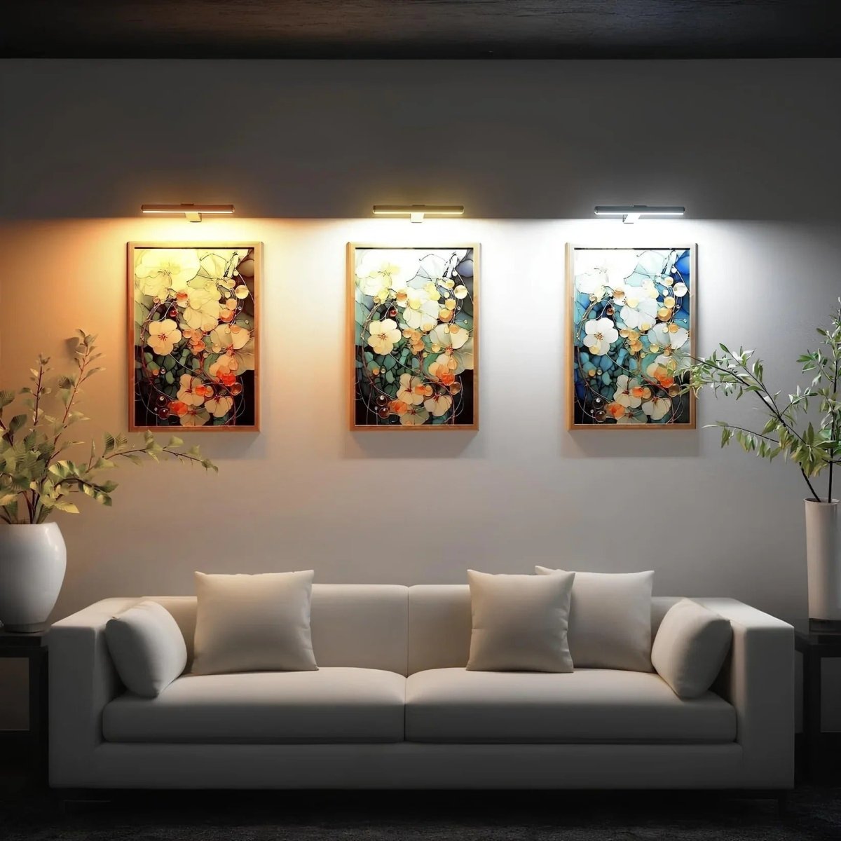 ArtGlow LED-vägglampa - Trådlös belysning för konst och dekoration