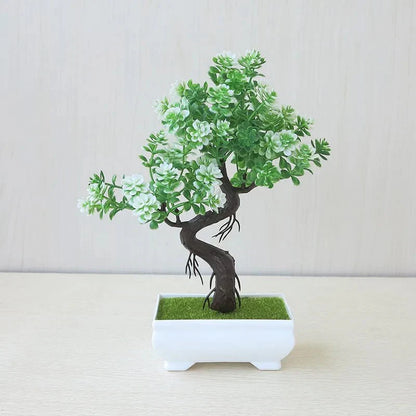 Konstgjord Potted Bonsai-träd - Realistisk Plast Dekor