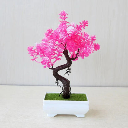 Konstgjord Potted Bonsai-träd - Realistisk Plast Dekor
