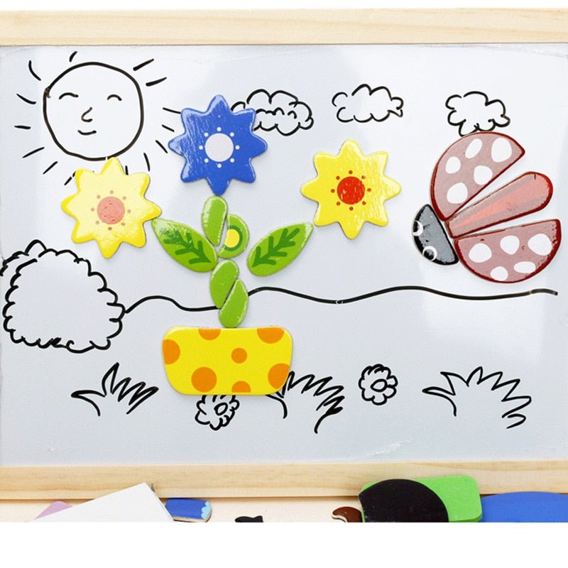 ArtMagnet Board - Montessori trä magnettavla för barn - Kreativitet &amp; Lärande