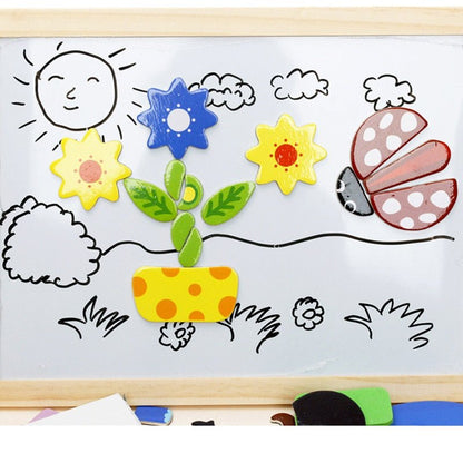ArtMagnet Board - Montessori trä magnettavla för barn - Kreativitet &amp; Lärande