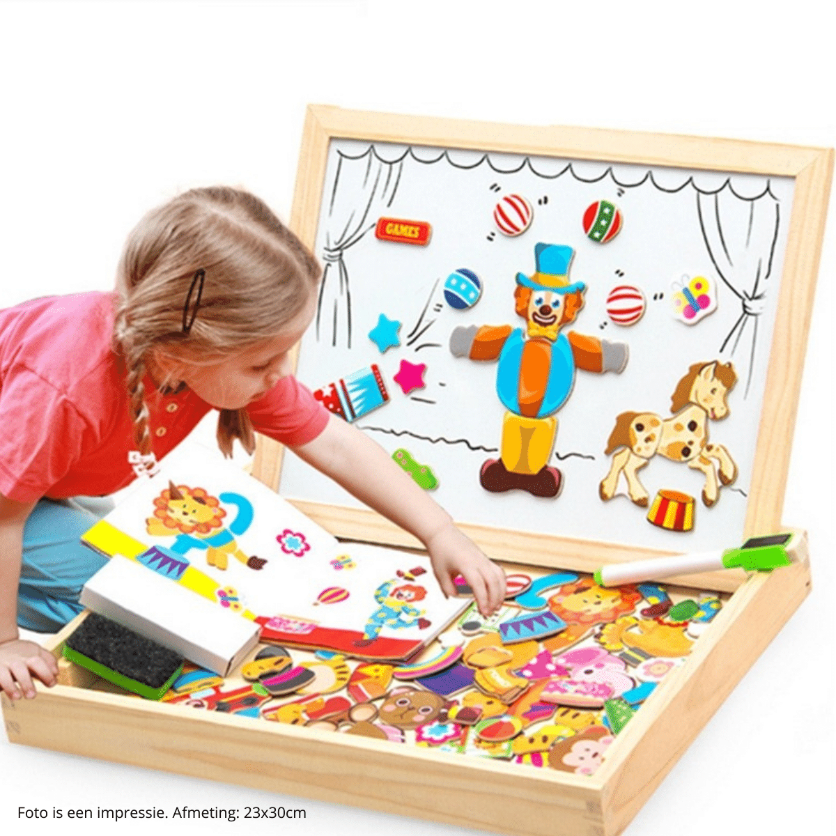 ArtMagnet Board - Montessori trä magnettavla för barn - Kreativitet &amp; Lärande