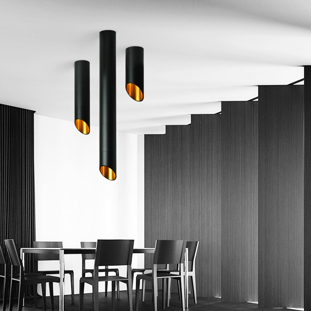 Arvesso | LED Ytmonterad Modern Rörtaklampa för Unik Inredningsbelysning