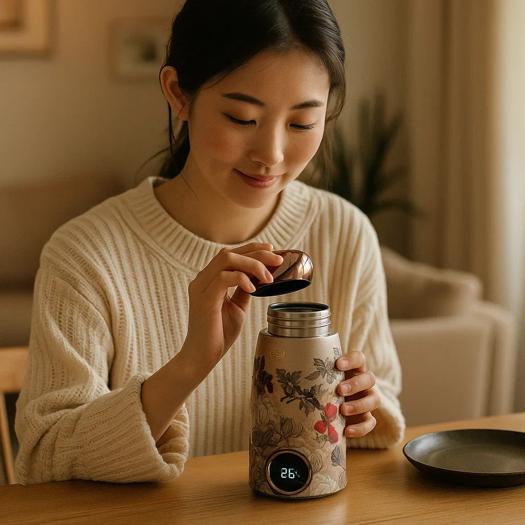 Smart Thermal Mug in Elegant Japanese Design