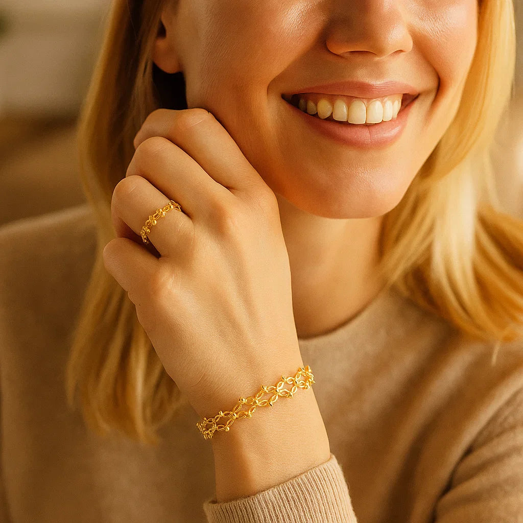 2-i-1-Magisk utvidbar ring och armband