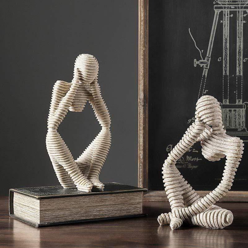 Elegant Dekorativ Figur Skulptur för Hem eller Kontor Dekor