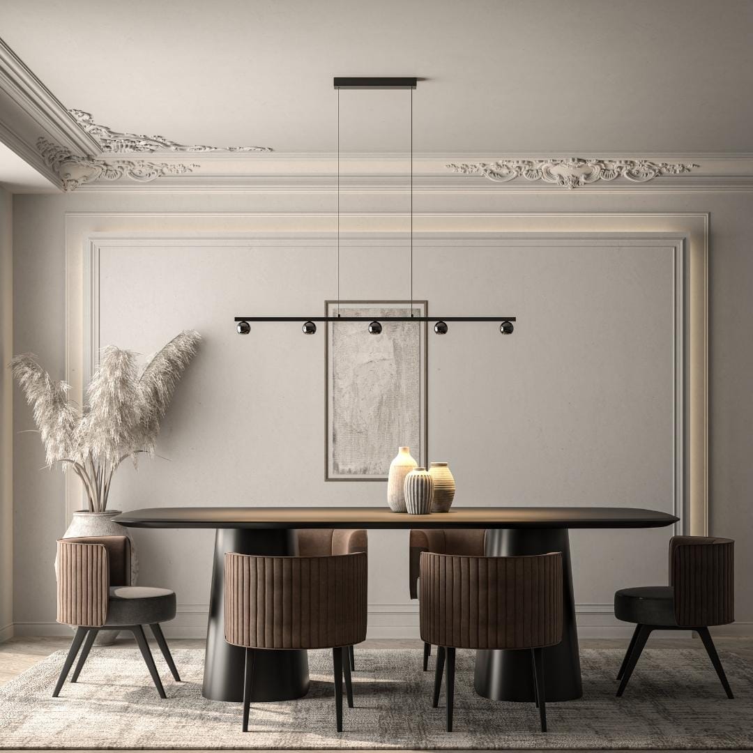 LumiSteel - LED Hänglampa, Varm, Justerbar Höjd