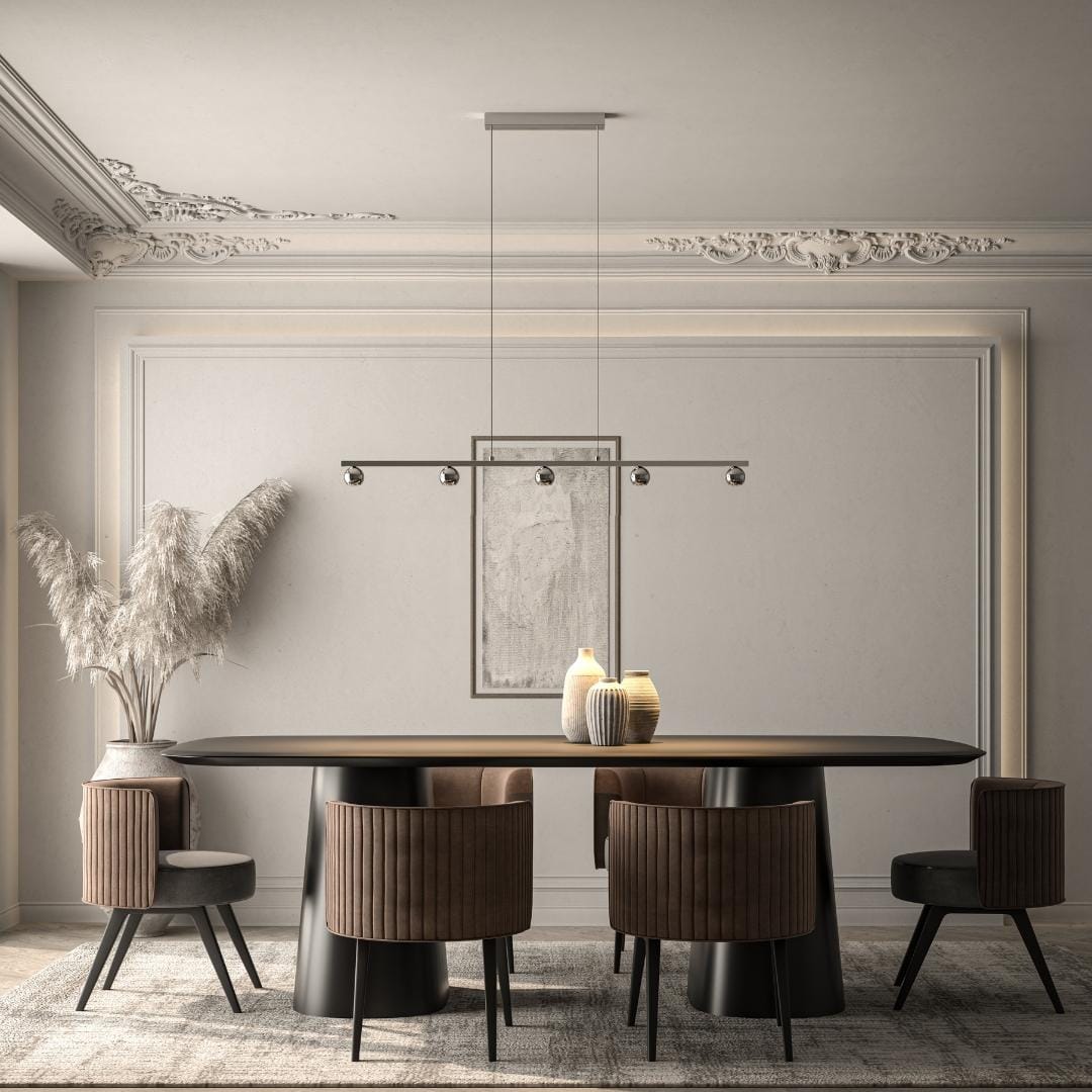 LumiSteel - LED Hänglampa, Varm, Justerbar Höjd