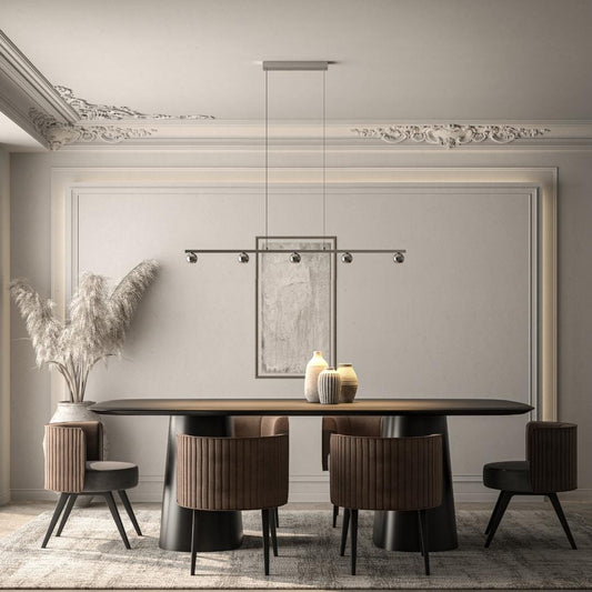 LumiSteel - LED Hänglampa, Varm, Justerbar Höjd