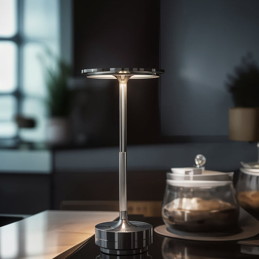 Trådlös Bordslampa | 25h USB-C Uppladdningsbar | Touch Dimmbar med 3 Färglägen | IP66 Utomhussäker